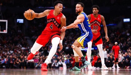 巴恩斯23+25+10库里39分 猛龙加时力克勇士